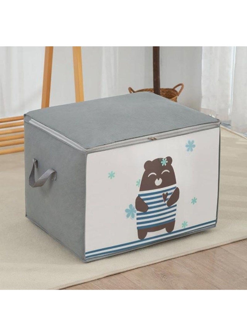 80L Large Storage Container – Durable Clothes Storage Bin with Handles, Multi-Coloured, Perfect for Organizing Blankets, Clothes, and Household Items - Image 3